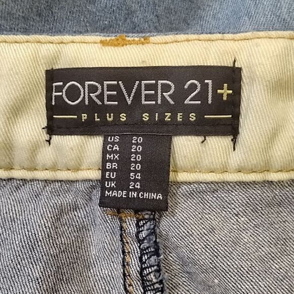 Rue 21 Plus Lightweight Elastic Ankle Jeans Sz 20 - Picture 5 of 6